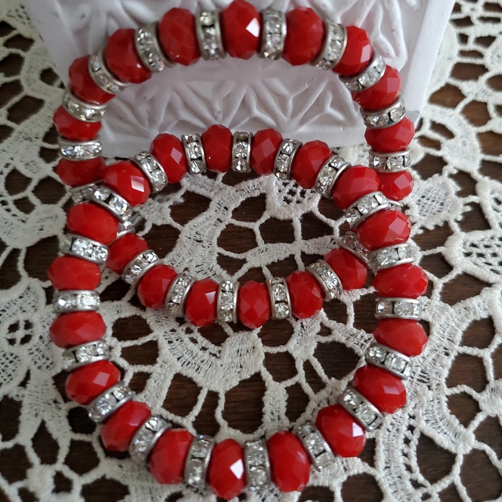NWOT Rhinestone Bracelets